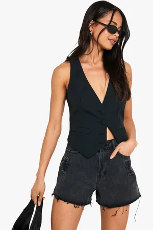 Boohoo Washed Denim Shorts - 8