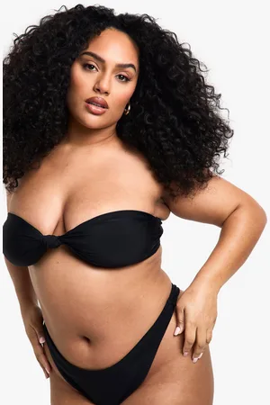 Boohoo Plus Swimwear Essentials Bandeau Bikini Top - - 16