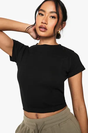 Boohoo Seam Detail Cap Sleeve Top - - 6