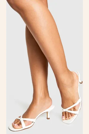 Boohoo Toe Post Low Heeled Mules - - 5