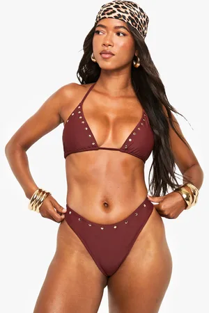 Boohoo Studded Detailed Bikini Bottoms - - 6