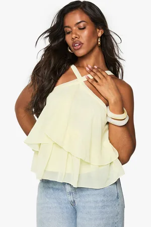 Boohoo Double Layer Woven Cami Top - - 8