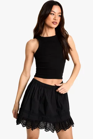 Boohoo Tall Frill Rara Mini Skirt - - 8