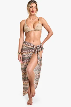 Boohoo Zig Zag Knitted Sarong - - 6