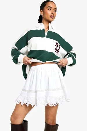 Boohoo Petite Frill Rara Mini Skirt - - 6