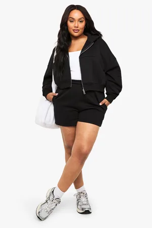 Boohoo Plus Thick Waist Band Shorts - - 16