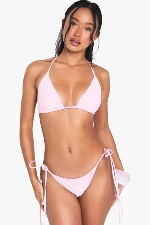 Boohoo Swimwear Essentials Tie Side Bikini Bottoms - - 6