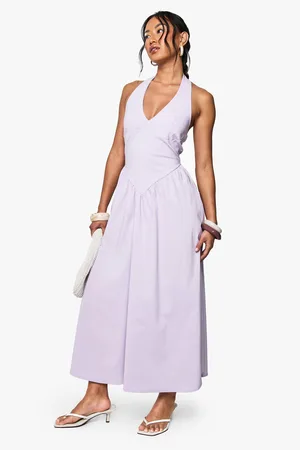 Boohoo Bengaline Plunge Midaxi Dress - - 8
