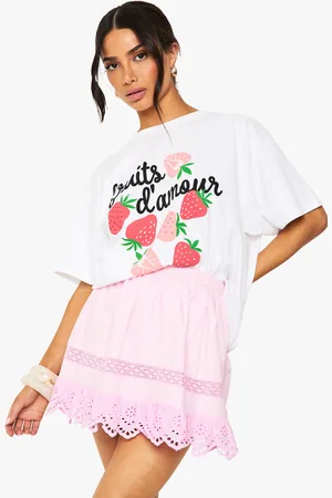 Boohoo Petite Frill Rara Mini Skirt - - 6