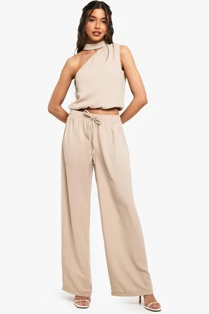 Boohoo Woven Wide Leg Trousers - - 6