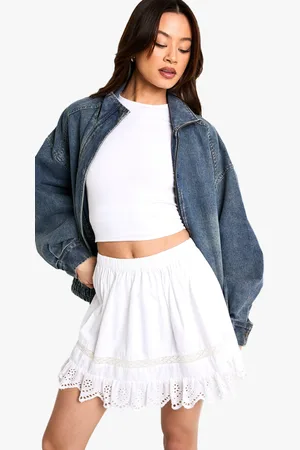 Boohoo Tall Frill Rara Mini Skirt - - 8