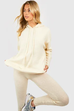 Boohoo Soft Knit Hoodie Co-Ord - - L