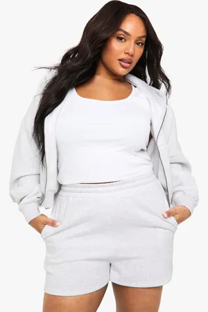 Boohoo Plus Thick Waist Band Shorts - - 16
