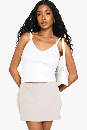 Boohoo Basic Woven Mini Skort - - 6