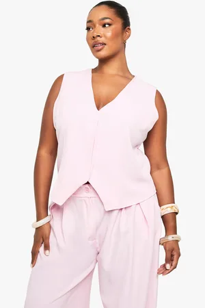 Boohoo Plus Concealed Lapel Waistcoat - - 28