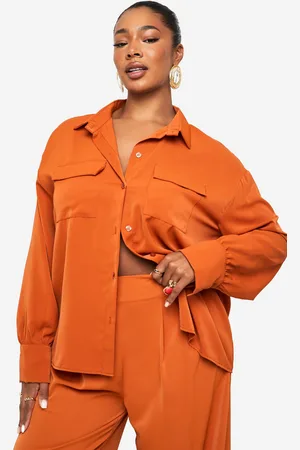 Boohoo Plus Pocket Detail Shirt - - 16