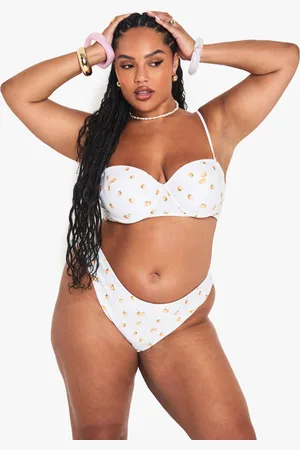 Boohoo Plus Tangerine High Waist Brief - - 16