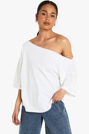 Boohoo Off The Shoulder Oversized T-Shirt - - 16