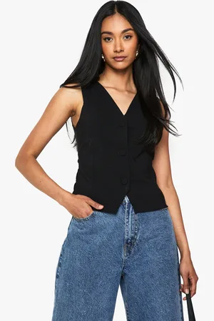 Boohoo Super Stretch Button Waistcoat - - 8