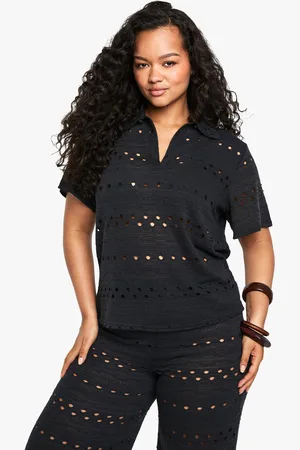 Boohoo Plus Boxy Beach Shirt - - 16