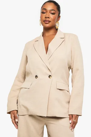 Boohoo Plus Oversized Single Breatsed Blazer - - 16