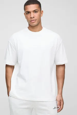 Boohoo Oversized Bm Signature Embroidered Crew Neck T-Shirt - - S