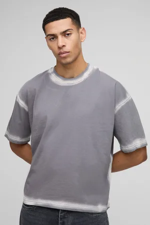 Boohoo Oversized Boxy Spray Seam T-Shirt - - S