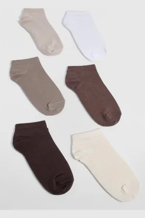 Boohoo Tonal Trainer Socks 6 Pack - - ONE SIZE