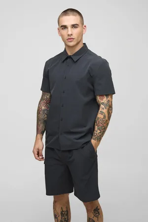 Technic Regular Fit al Stretch Shirt & Comfort Short Set - - S