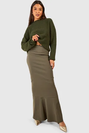 Boohoo Bengaline Maxi Skirt - - 6