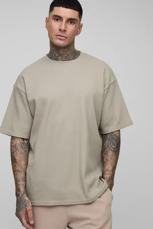 Boohoo Tall Oversized Waffle T-Shirt - - 2XL