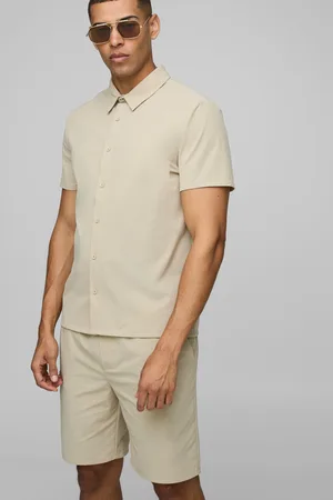 Technic Regular Fit al Stretch Shirt & Comfort Short Set - - S