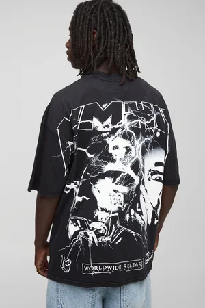Boohoo Oversized Official Over The Seam Printed T-Shirt - S