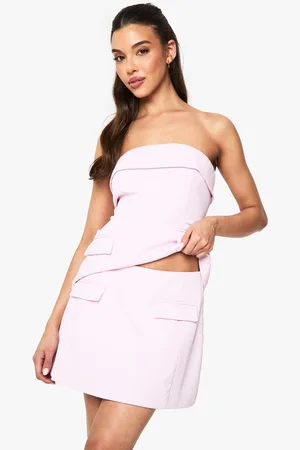 Boohoo Pocket Detail Tailored Mini Skirt - - 8