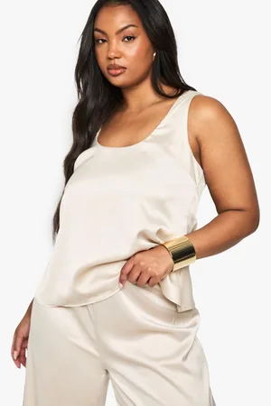 Boohoo Plus Scoop Neck Top - - 16