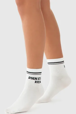 Boohoo Dsgn Studio Sports Stripe Socks - - ONE SIZE