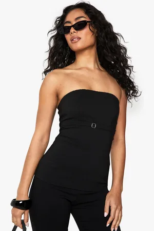 Boohoo Bengaline Buckle Detail Bandeau Top - - 6