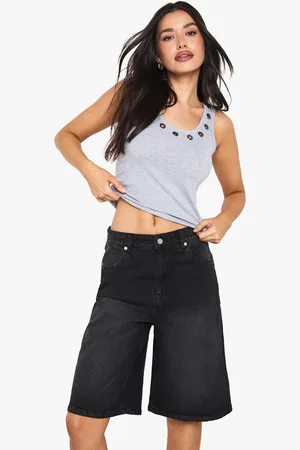 Boohoo Tall Denim Jort - - 6