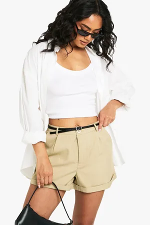 Boohoo Belted Tailored Short - - 8