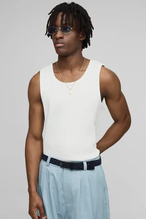 Boohoo Slim Fit Bhm Collection Ribbed Vest - - S