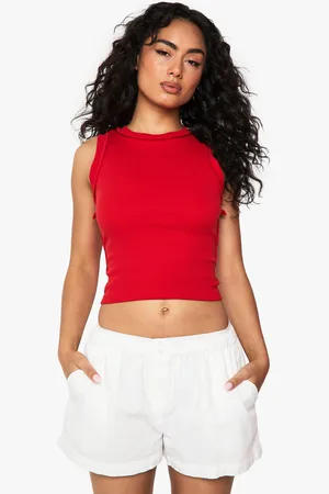 Boohoo Seam Detail Racer Vest Top - - 12