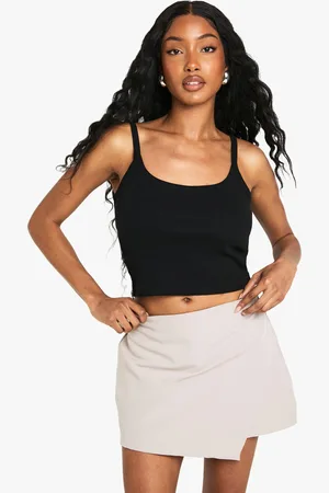 Boohoo Asymmetric Mini Skort - - 6