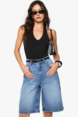 Boohoo Tall Denim Jort - - 16