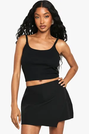Boohoo Asymmetric Mini Skort - - 6