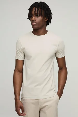 Boohoo Basic Muscle Fit Crew Neck T-Shirt - - S