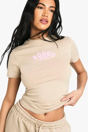 Boohoo Rodeo Tour Puff Print Baby T-Shirt - - S