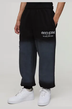Boohoo Relaxed Official Spray Wash Joggers - - S