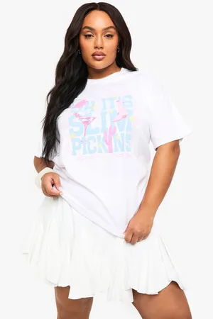 Boohoo Plus Slim Pickins Oversized T-Shirt - - 16