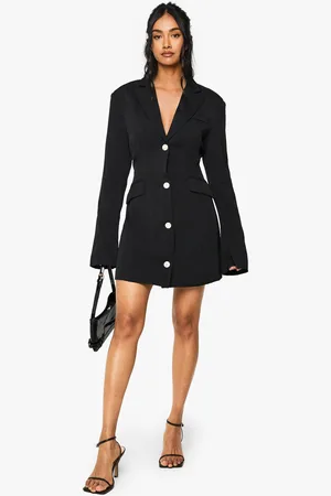 Boohoo Tall Tailored Skater Dress - - 10