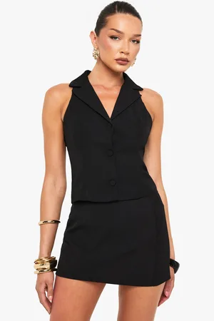 Boohoo Collared Button Up Waistcoat - - 6
